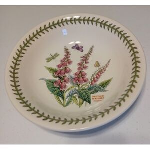 Portmeirion botanic garden Foxglove 10 1/2" low serving bowl EUC
